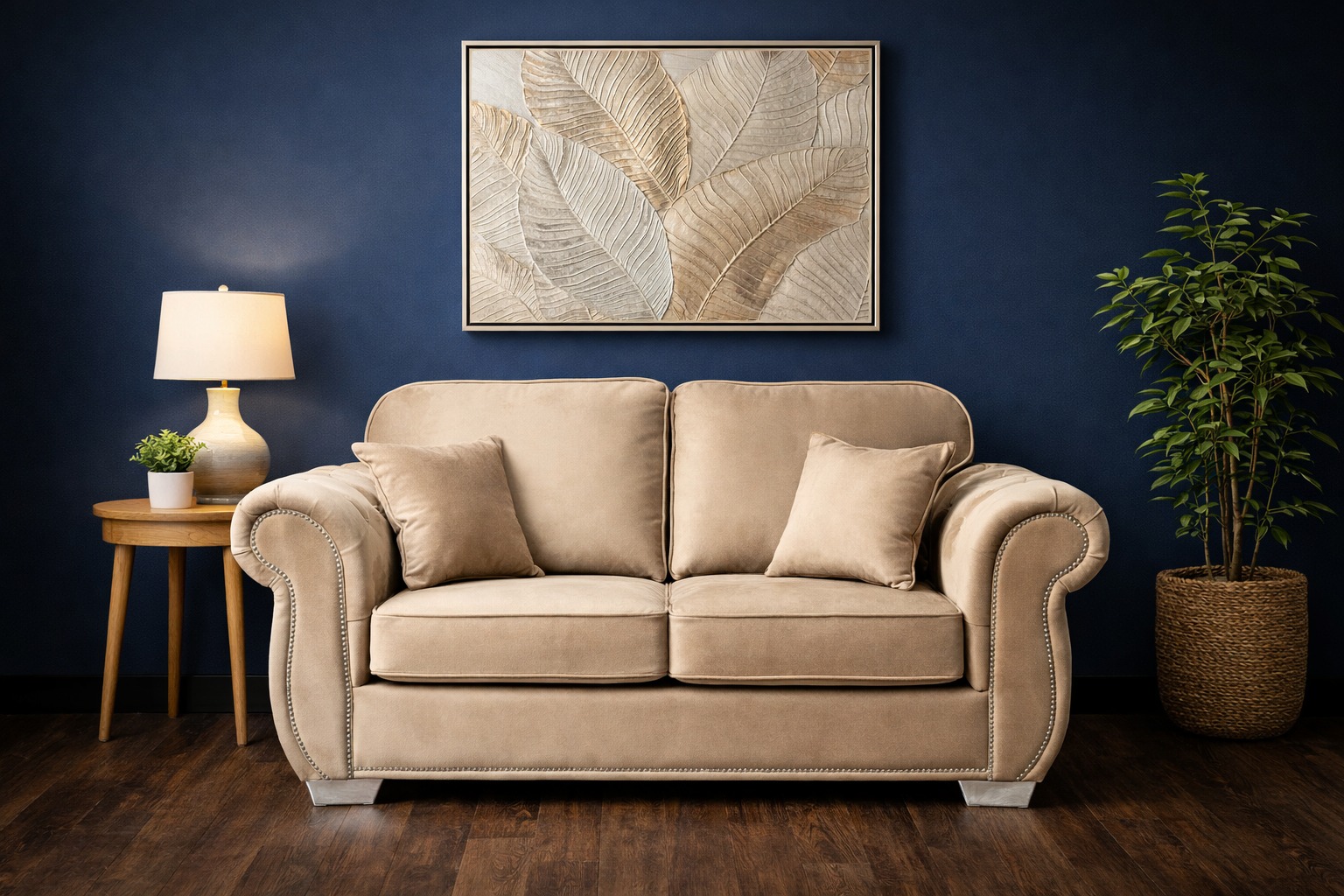 Rio Swan Chesterfield 2 Seater Sofa
