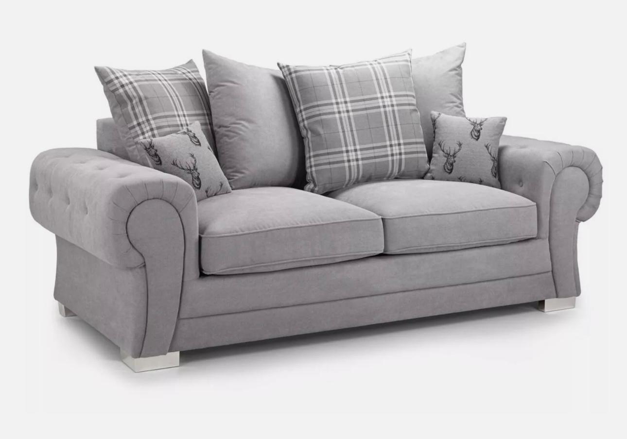 Verona 2 Seater Sofa — Grey