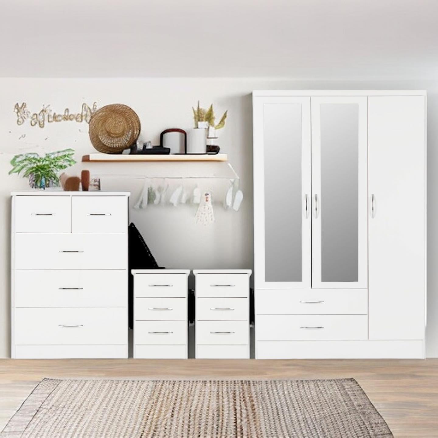 Windsor 4-Piece Bedroom Set — White